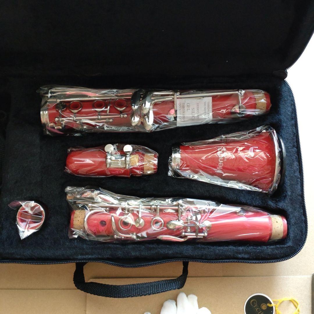 未使用【メンディーニ】クラリネット　レッド