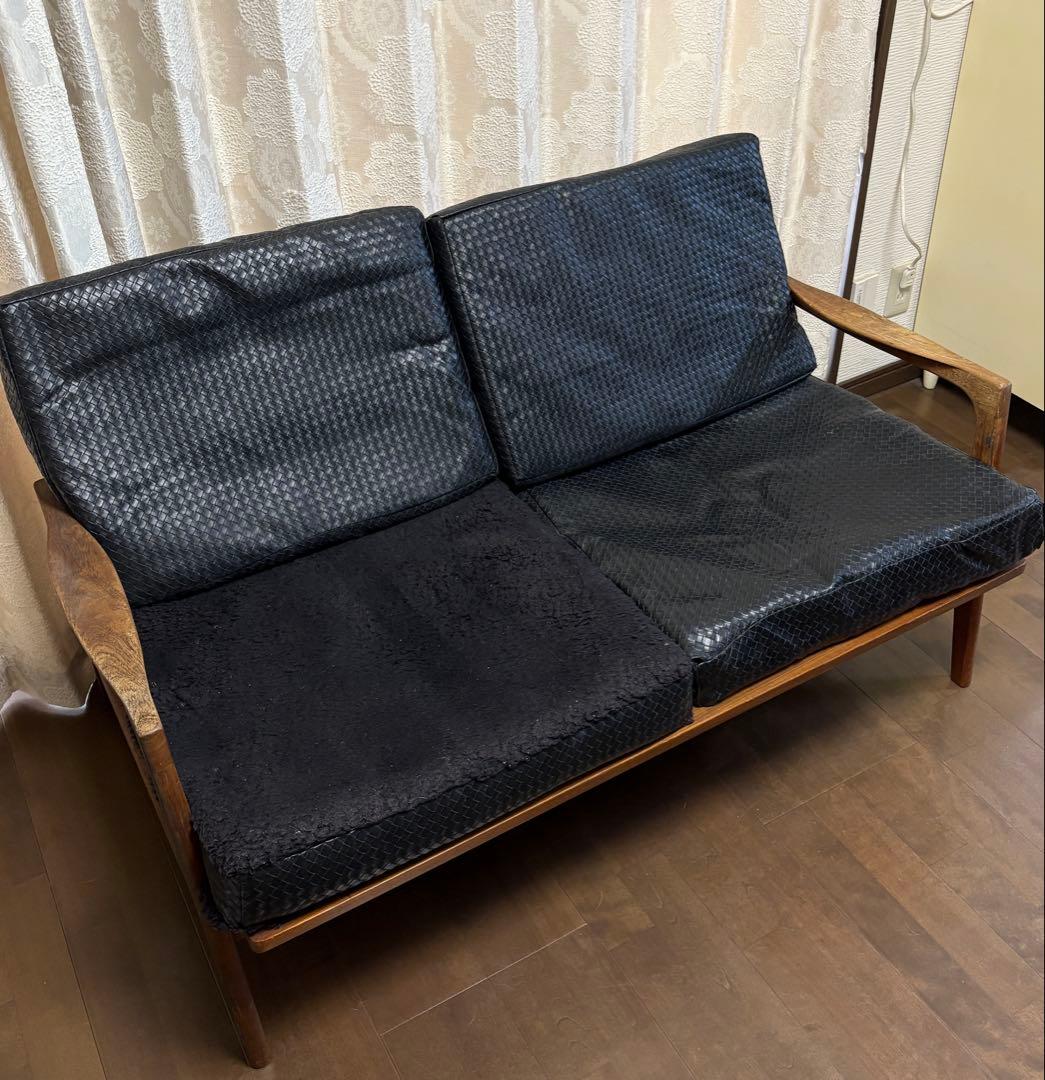 デンマーク製 ヴィンテージ家具　2シートソファ　北欧家具　2人掛けソファ