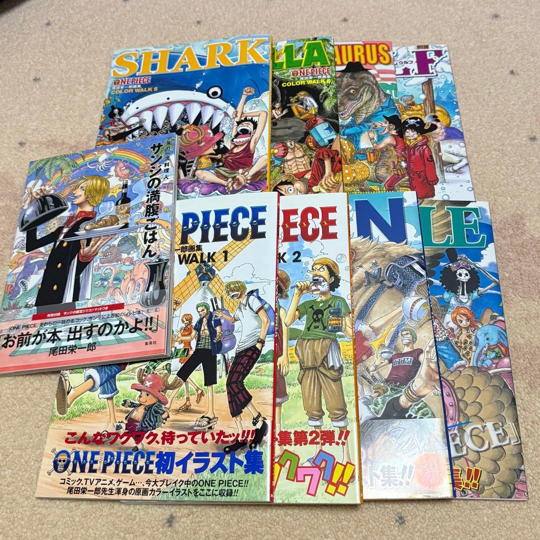 ONE PIECE 尾田栄一郎画集 イラスト集 セット 8冊+1冊