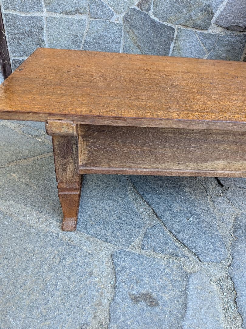昭和初期木製のアンティークローテーブル