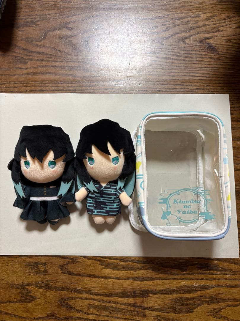 鬼滅の刃　時透兄弟　ゆらふわぬいぐるみ　専用ポーチ付き　オマケ付き