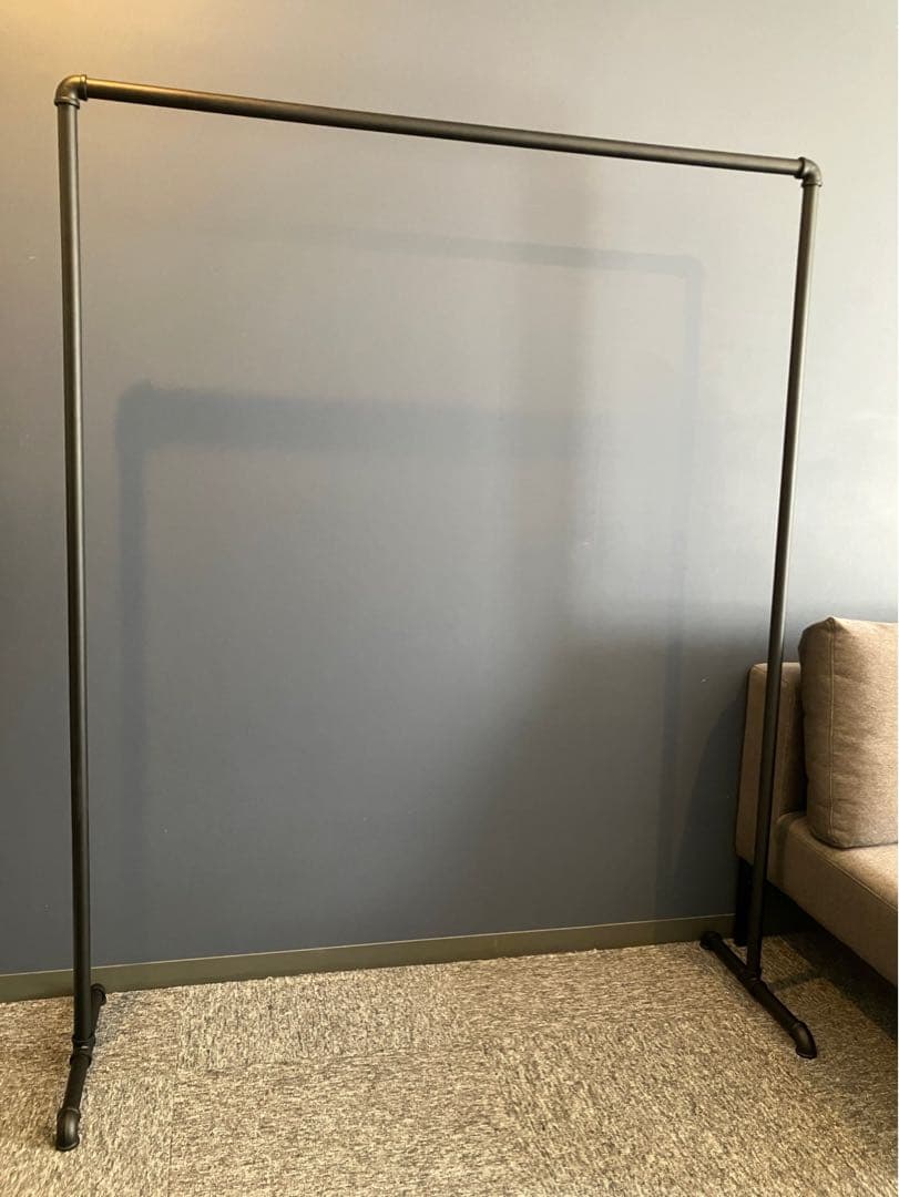 アイアン ハンガーラック インダストリアル ガス管 パイプ 黒 什器 鉄