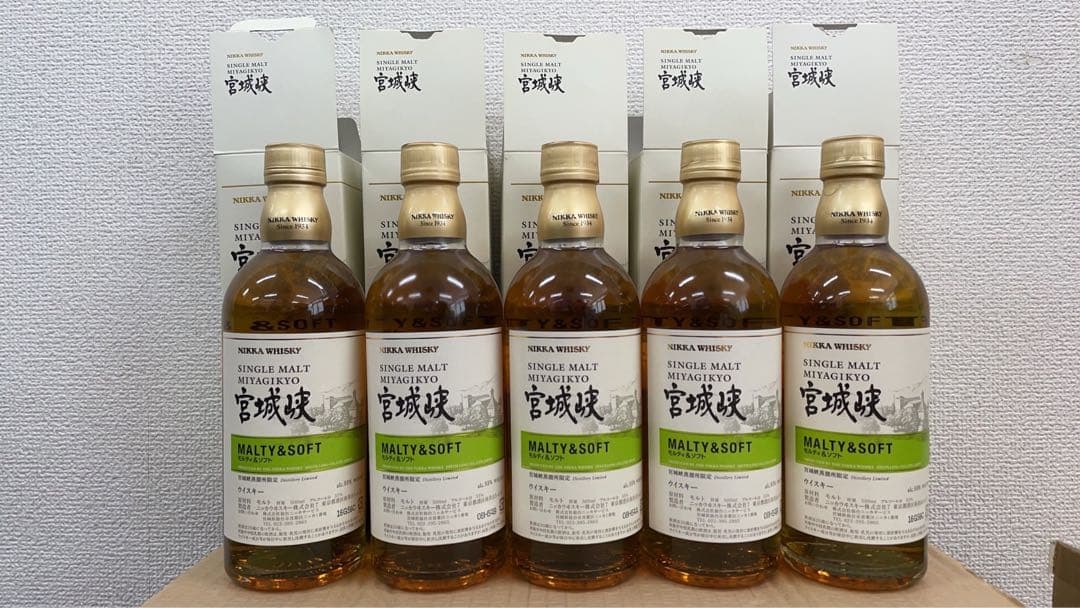 ニッカ宮城峡蒸溜所限定500ml箱入り5本セット