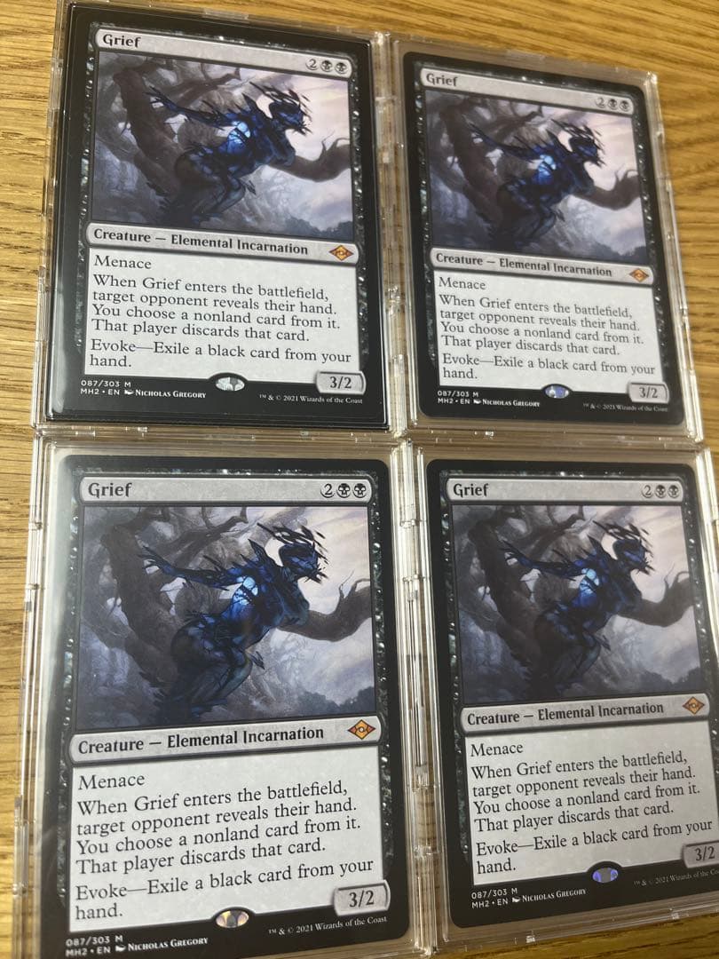 mtg 《悲嘆/Grief》英語×4