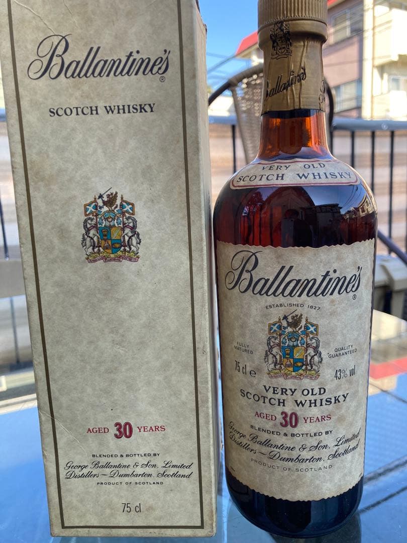 古酒　特級バランタイン30年金キャップ　液面良好！