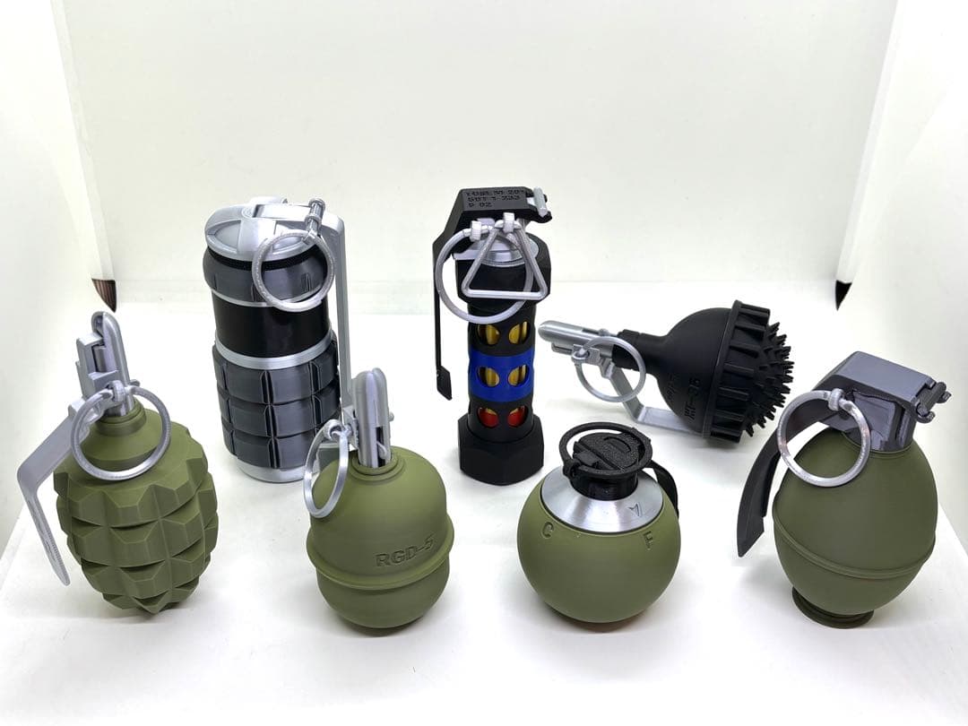 在庫処分 グレネード レプリカモデル 手榴弾 セット （機能なし）