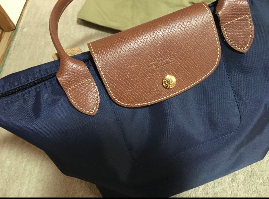 Longchamp ルプリアージュ 2605 089ネイビー トートM