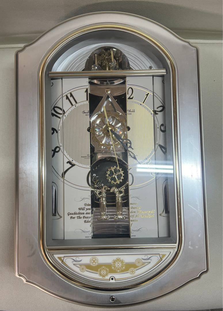 RHYTHM 4MN427RH 掛け時計 カラクリ時計 スモールワールドティアラ