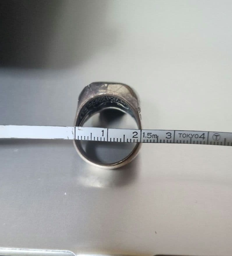 中古 Dr.MONROE シルバー925 19号 スカルリング