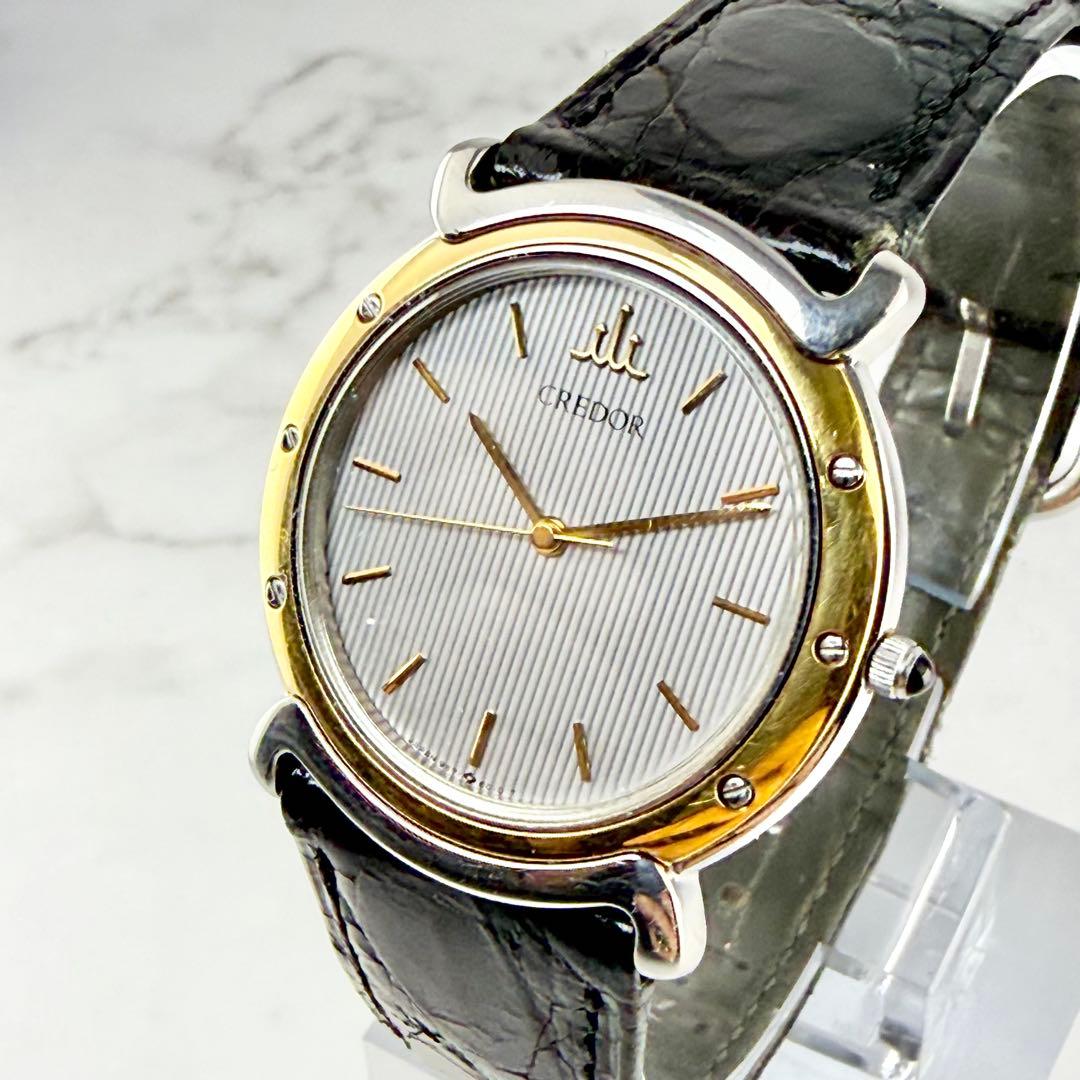 【新品電池】 セイコー クレドール 18KTベゼル 9571-6010 QZ