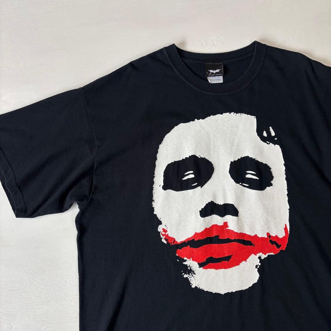 ジョーカー　ダークナイト　ムービーTシャツ　ヒースレジャー　ブラック　古着　XL
