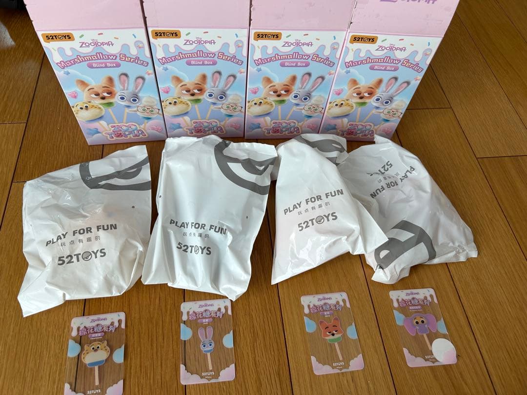 52TOYS Zootopia マシュマロシリーズ　ニック　4個セット