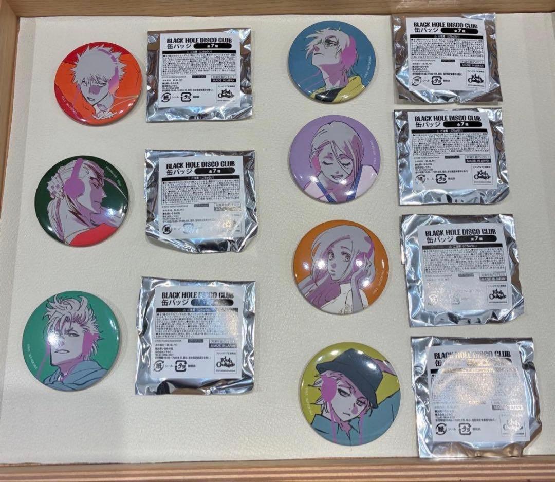 BLEACH BHDC DISCO ファンクラブ缶バッジ7種セット　ブリーチ