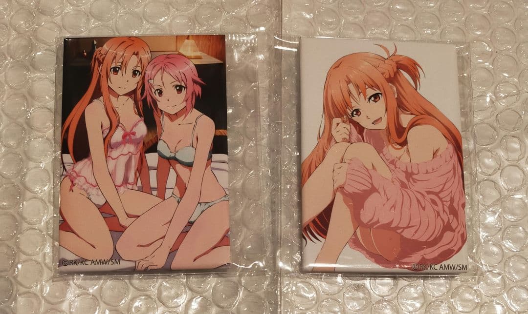 レア ソードアート・オンライン アスナ アスナ百景 メモリアル缶バッジ