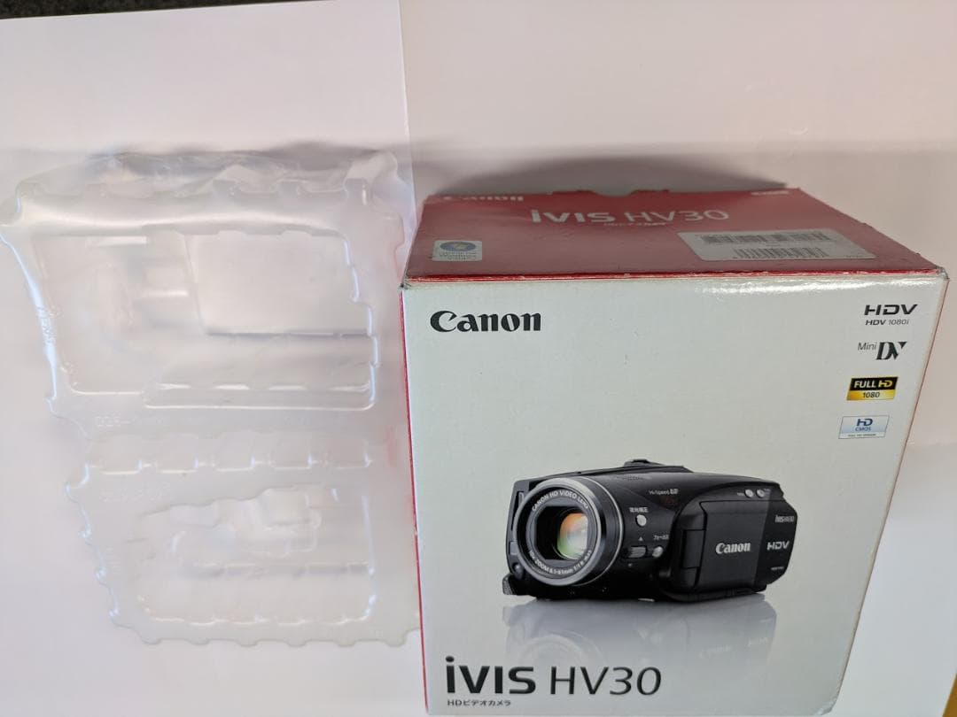 Canon iVIS HV30　キヤノンHDビデオカメラ　動作確認　付属品有
