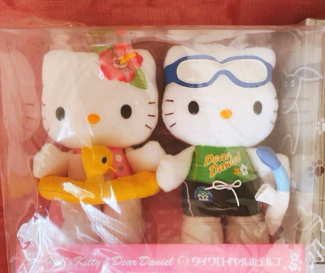 希少レア　ハローキティ　ダニエル　ぬいぐるみ　ビーチ　水着　平成レトロ　サンリオ
