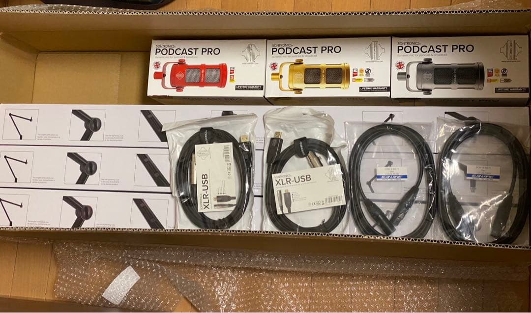 SONTRONICSのマイクとマイクスタンドを3セット