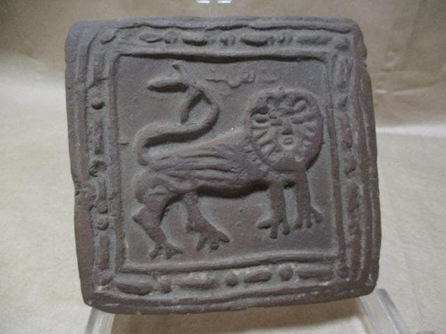 古代エジプト　壁画　ライオン図　R94-2