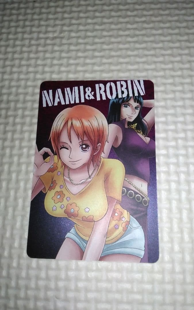 ワンピースキャラメルポップコーン　カード　No.022ナミ＆ロビン
