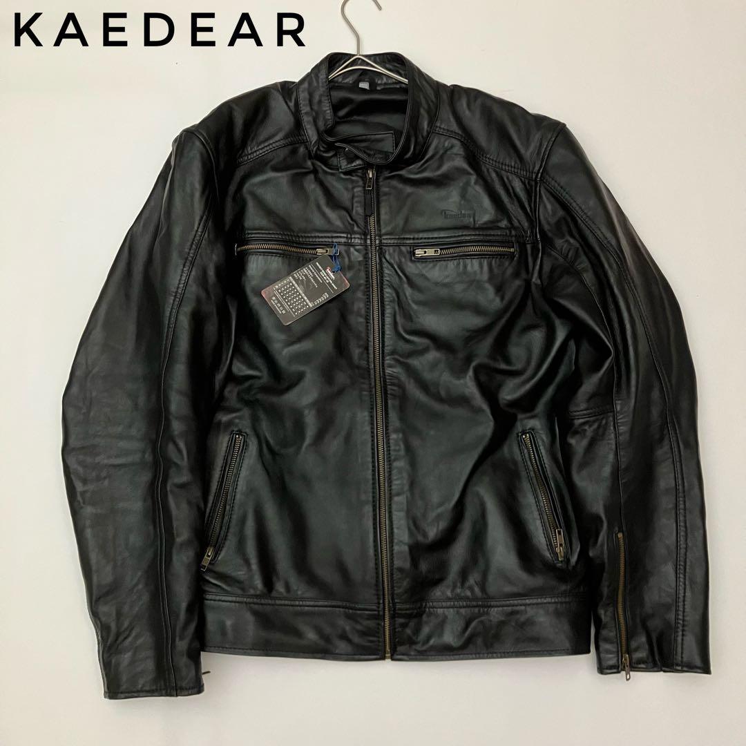 ✨未使用品　タグ付き✨ kaedear シングルライダース　ラムレザー　ブラック