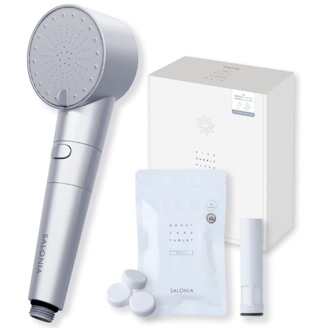 SALONIA ファインバブルクリア シャワーヘッド シルバー