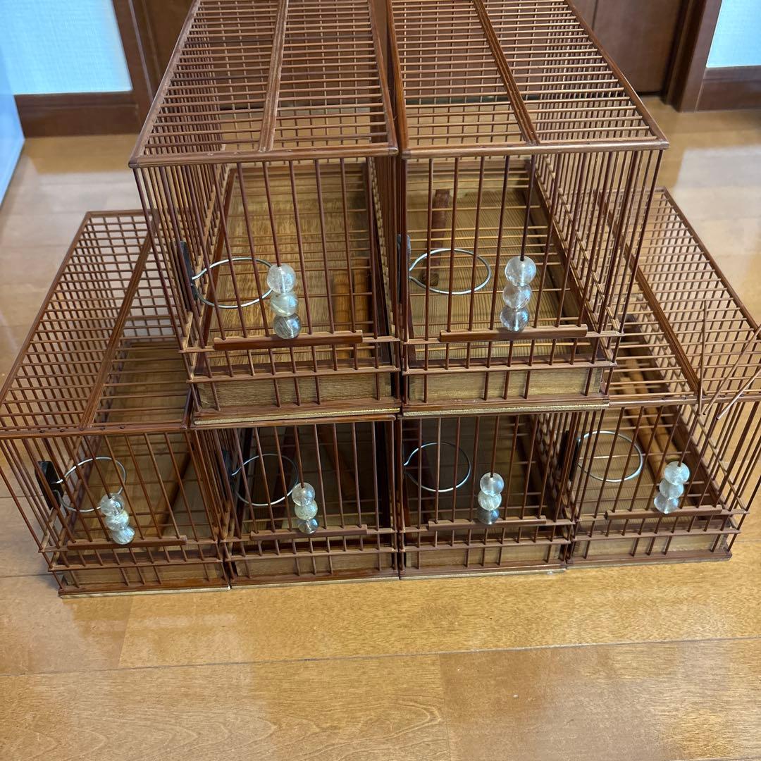 メジロ籠 鳥籠 150年物 未使用品 名人籠