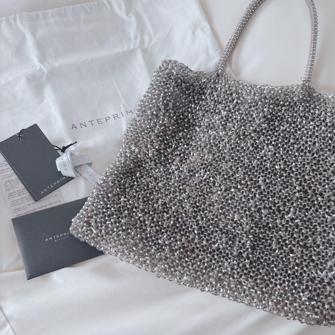 アンテプリマ　スタンダード　カーキシルバー　トートバッグ