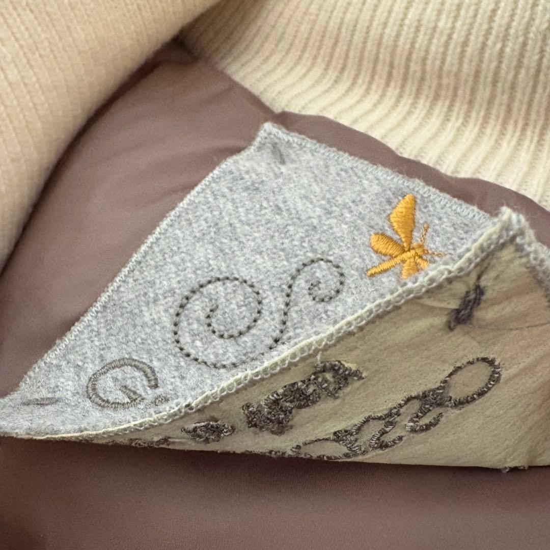 【美品54サイズ】グランサッソ ニット 切替 ダウンジャケット イタリア製