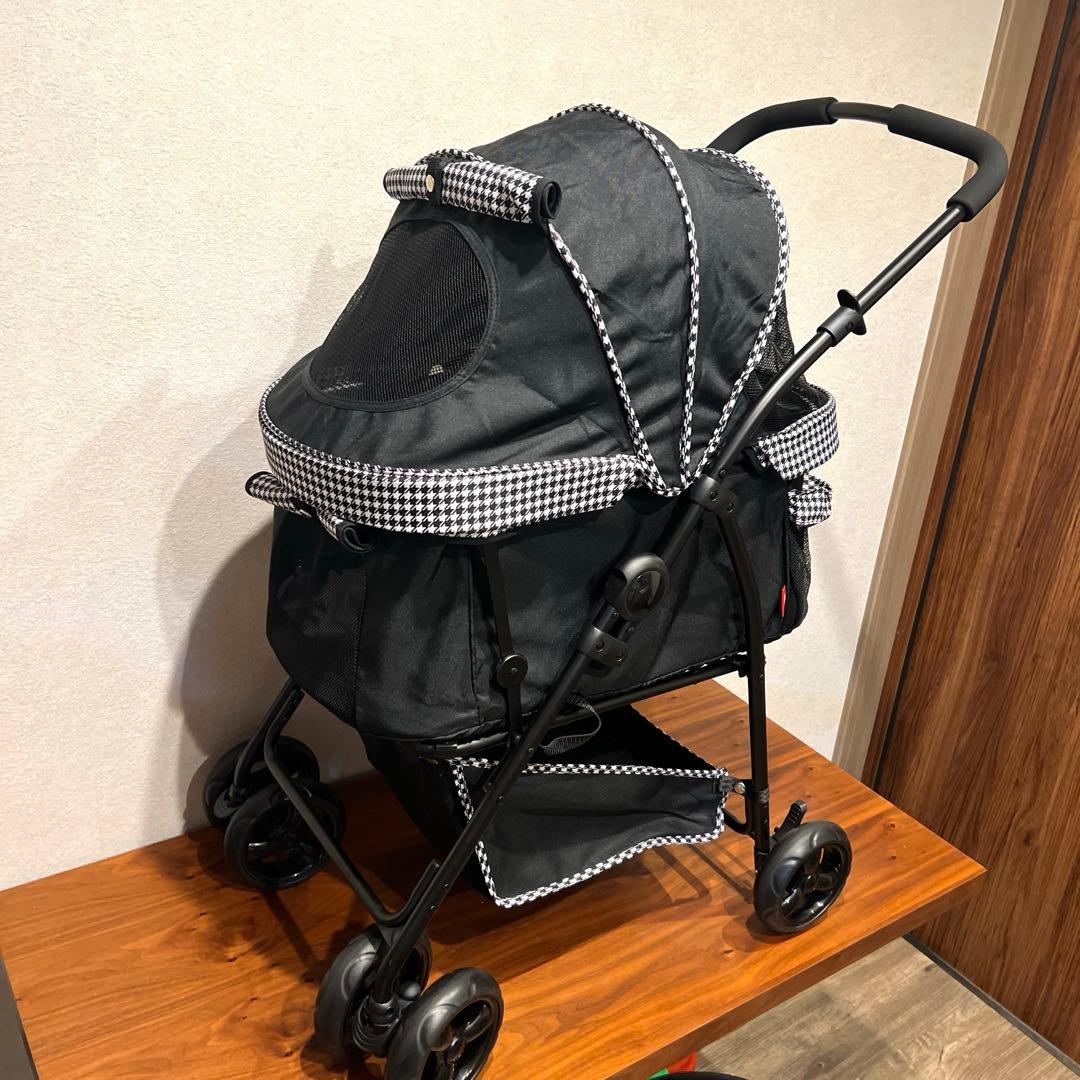 美品 ほぼ未使用 GEX わんわんカート多頭用DX plus ペットカート