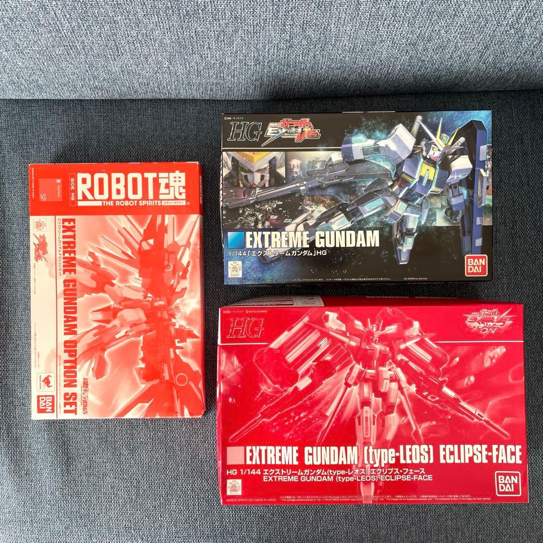 新品HG1/144エクストリームガンダム/エクリプス•フェース/オプションセット