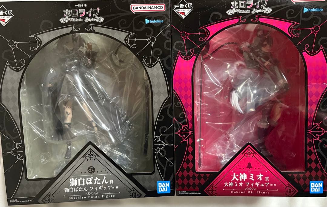 ホロライブ　一番くじ　獅白ぼたん賞　大神ミオ賞　Villain Style