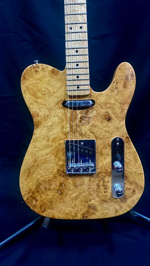 新品オリジナル テレキャスターエレキギター　バールメープルトップ＆アッシュボディ