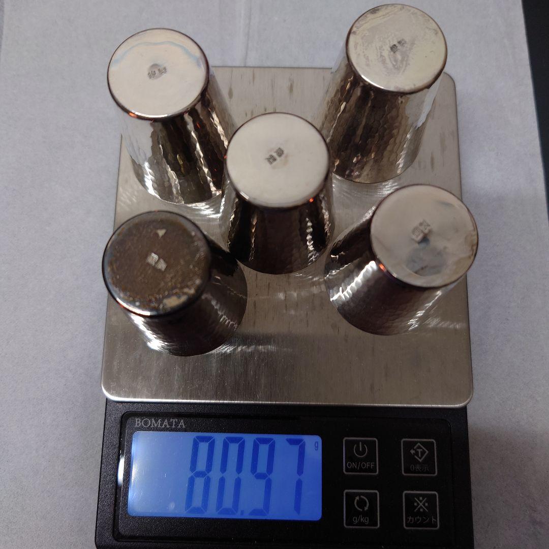 あ*3様 銀製食器5個セット 約80g※変色あり