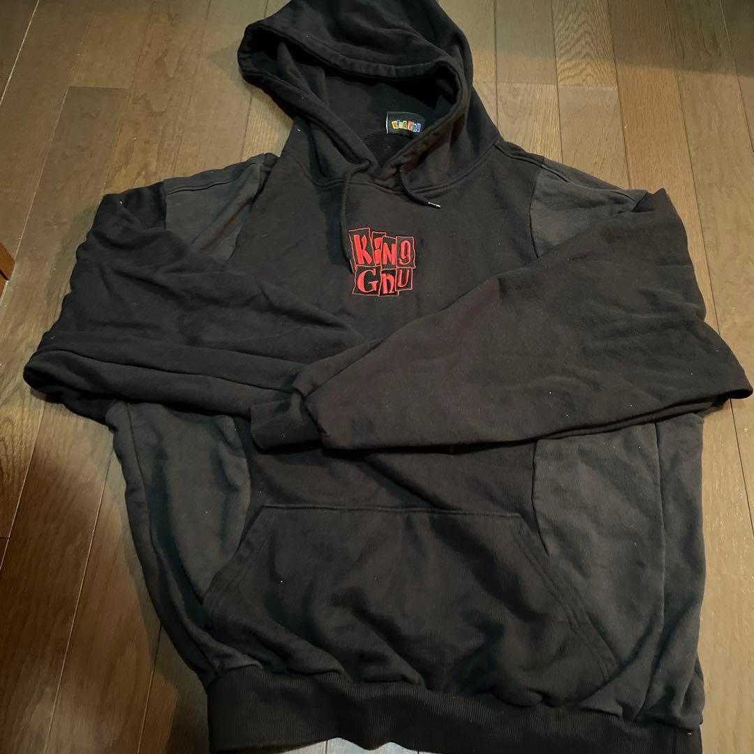 KING GNU フーディ 黒ロングtシャツオレンジ　灰色クラブヌーの3点セット