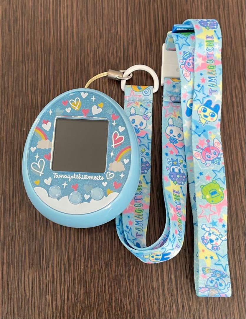 たまごっちみーつ　メルヘンみーつver. ブルー ストラップと説明書付き