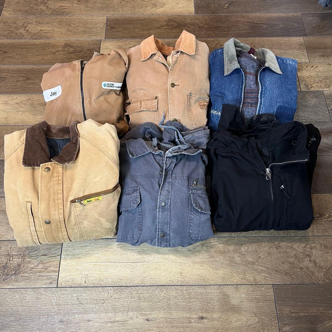 ふ*す様 USワークジャケット1 　6着アソート　洗濯済　80S～