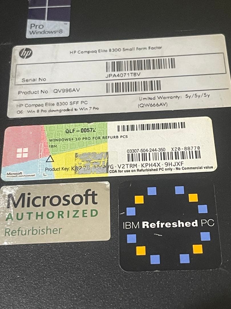 デスクトップPC リノベーション　Hewlett Packard