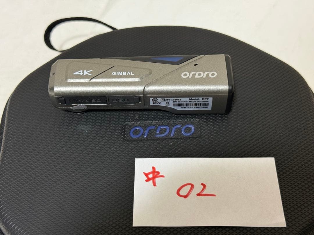 ordro EP7 GIMBAL ビデオカメラ ウェアラブル式 02