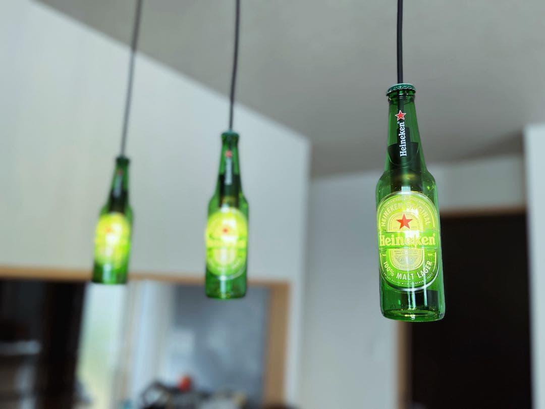 もじもじ様ご依頼品　ハイネケン照明3本