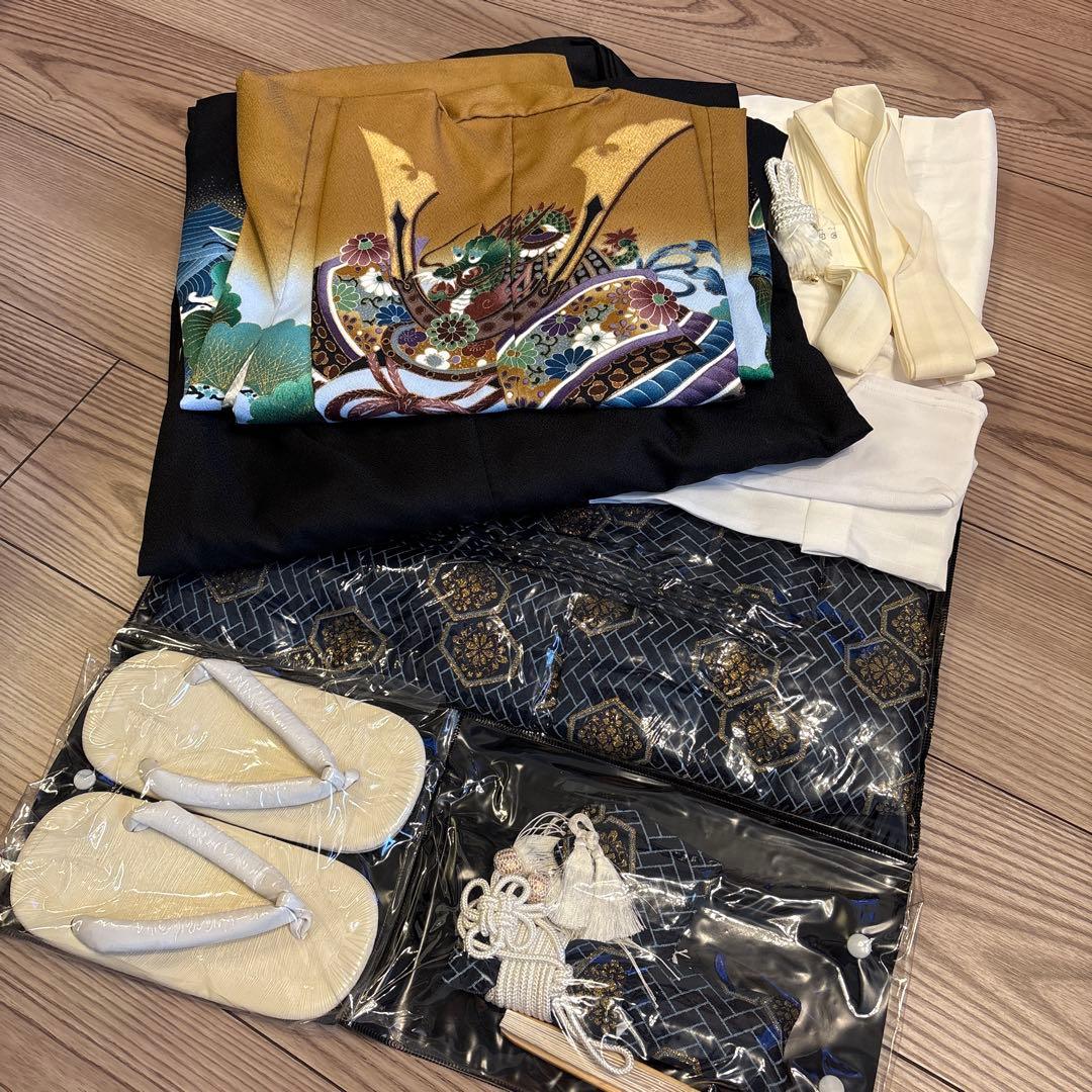 七五三 男の子　袴着物セット