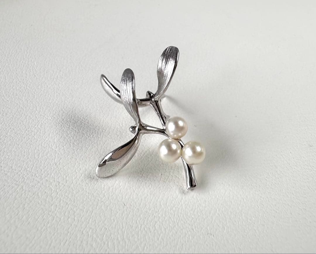 MIKIMOTO アコヤベビーパール ピンプローチ SV