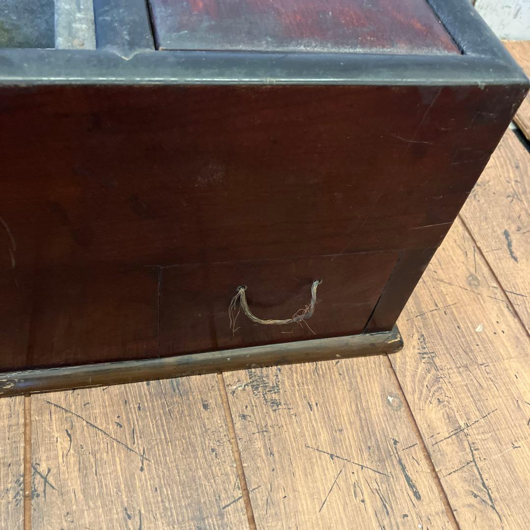 昭和レトロ 木製 火鉢 長火鉢 箱火鉢 囲炉裏 骨董 古道具 古民具 ビンテージ