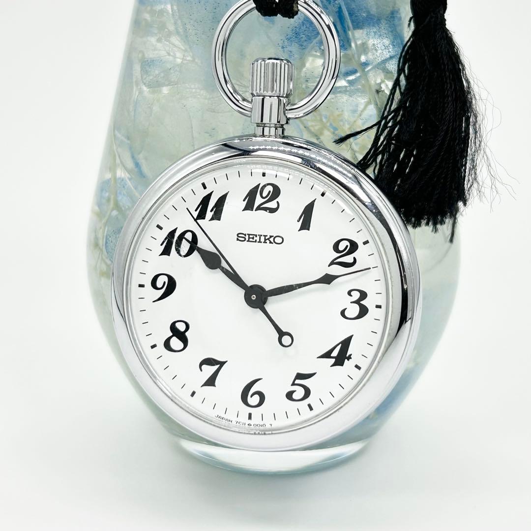 SEIKO セイコー 7C11-0010 クォーツ 鉄道時計 懐中時計