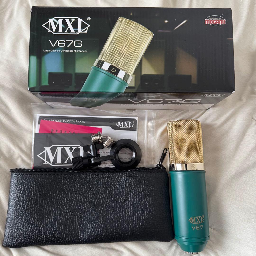 MXL V67G コンデンサーマイク グリーン&ゴールド