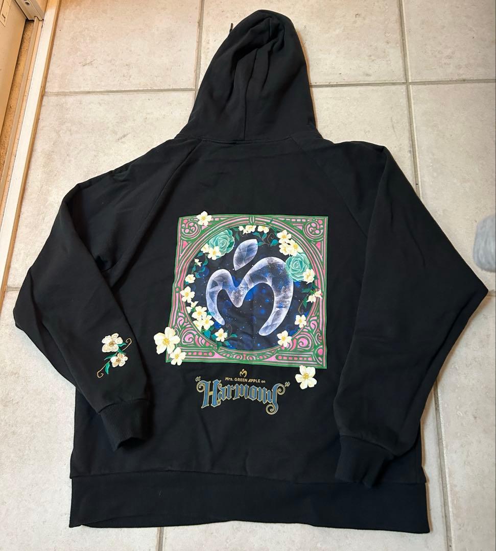 Mrs. GREEN APPLE Harmony パーカー Lサイズ　ブラック