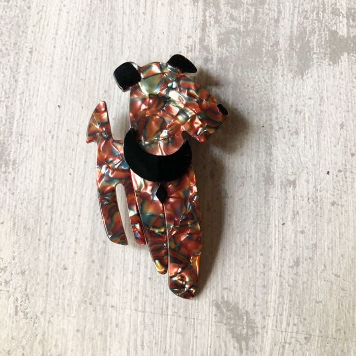 1960s～ Lea Stein リアスタン セルロイド ドッグ 犬 ブローチ