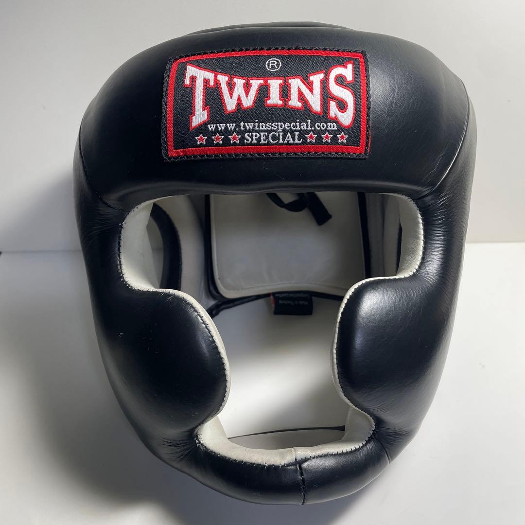TWINS ヘッドギア M レザー　黒