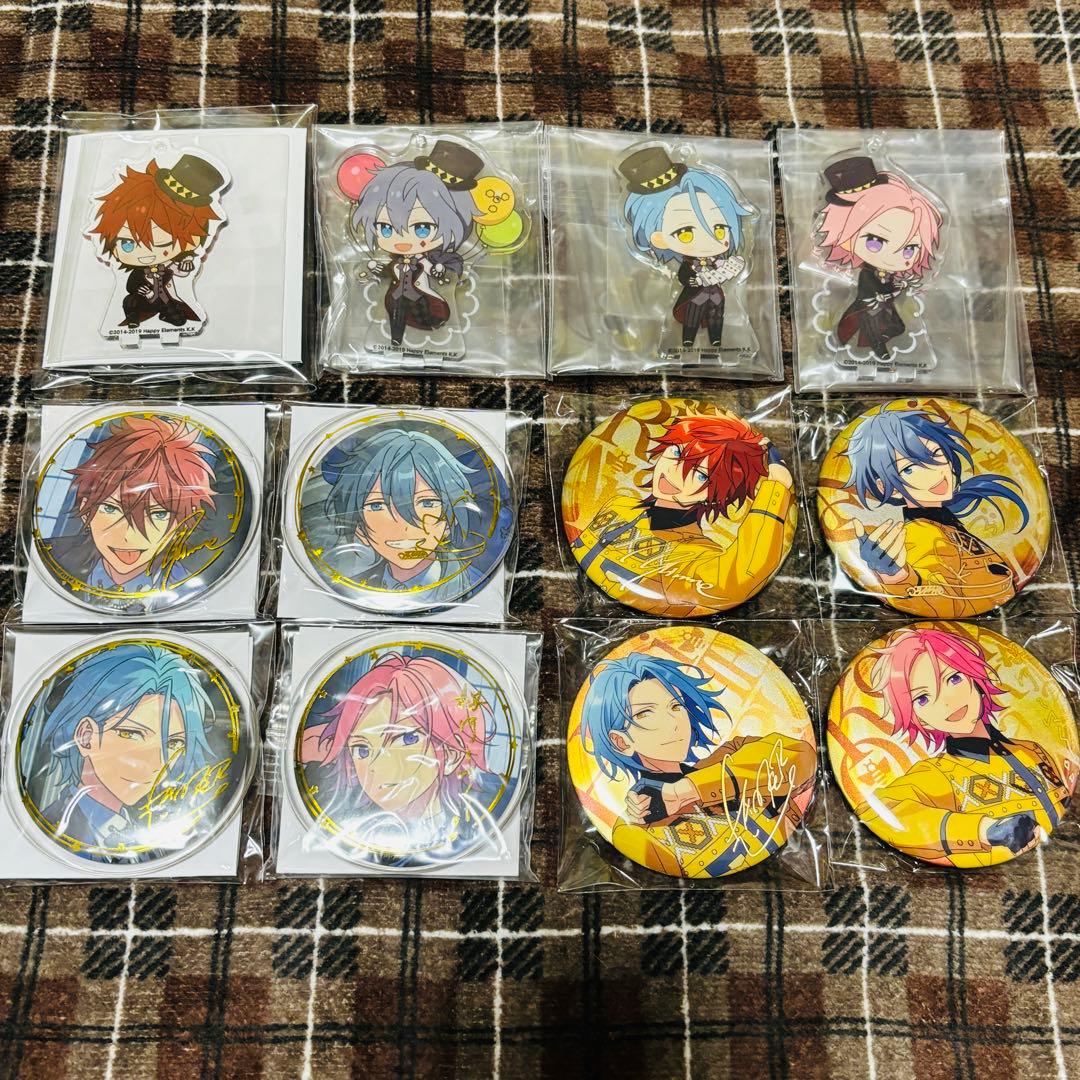 あんスタ クレビ 缶バッジ＆アクスタセット (燐音.ニキ.HiMERU.こはく)