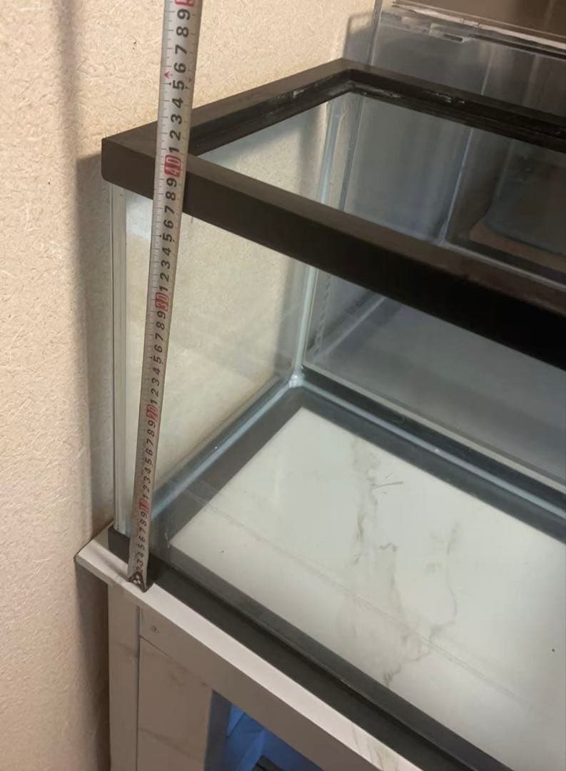 値下げしました‼️⇒ 120-32-40 オーバーフローガラス水槽 と台のセット