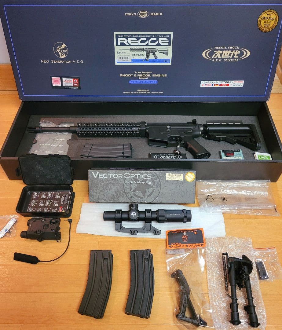 【ほぼ未使用】東京マルイ RECCE 次世代電動ガン 光学機器セット